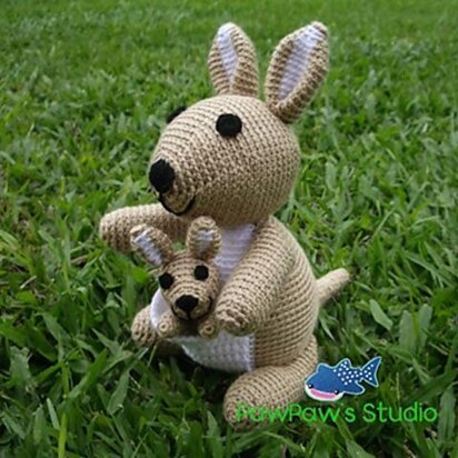 Amigurumi Mom Kangaroo and Baby Pattern No.01