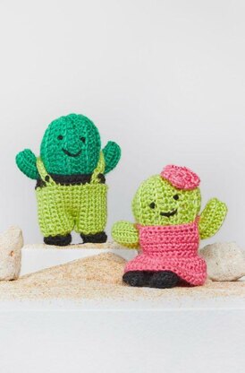 Agave & Aloe Crochet Cactus in Red Heart Amigurumi - LM6292 - Downloadable PDF