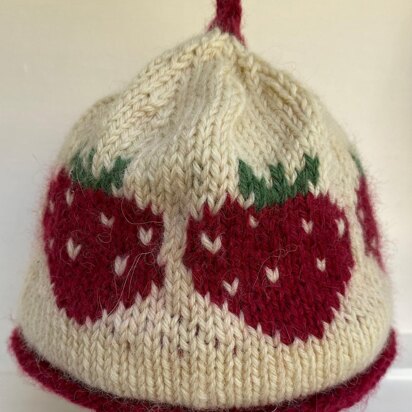 Baby/ Toddler strawberry or cat beanie