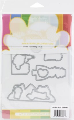 Waffle Flower Crafts Waffle Flower Stamp & Die Set - Prost Germany