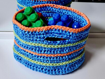 Raffia Basket with Handles