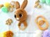 Rabbit toy rattle crochet pattern