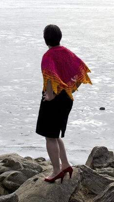 Solar Flare Circular Shawl