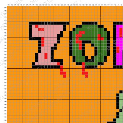 Zombieween Blanket Hello Kitty Graph Spooky Throw Festive Graphgan C2C CROCHET PATTERN