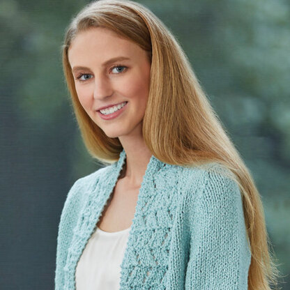 Brunnea - Cardigan Knitting Pattern For Women in Tahki Yarns Hatteras by Tahki Yarns