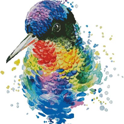 Watercolour Hummingbird - #13708-LF