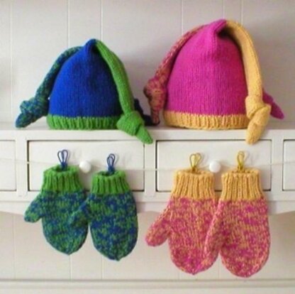 Kids' Jester Hat and Mittens