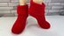 Crimson Cozy Slipper Boots