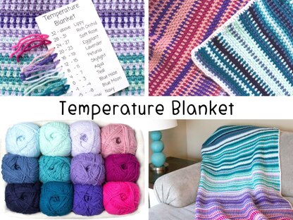 Temperature Blanket Historical Year Long Crochet Along Throw Afghan