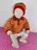 Baby & Toddler Stripe Sweater & Beanie Hat