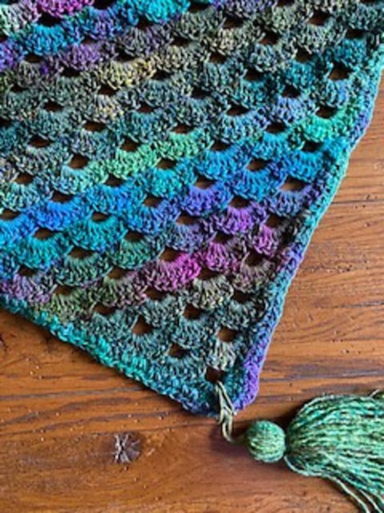 Cascading Shawl Crochet pattern by Kathy Lutz