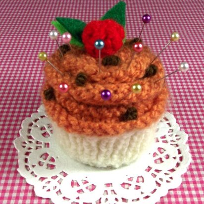 Pumpkin Cupcake Pincushion