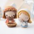 4 in 1 Nativity Crochet Pattern Set Mary Baby Jesus Joseph Stable DIY Christmas Mini Amigurumi Patterns Nativity Scene (Tutorial PDF file) by AradiyaToys (Olka Novytska)