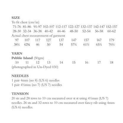 Woodlark in Rowan Pebble Island - ZB345-00009 - Downloadable PDF