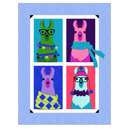 Windham Fabrics Llama Portraits Quilt Kit