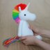 Rainbow Unicorn Crochet Amigurumi Pattern