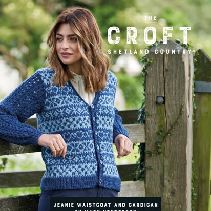 Jeanie Waistcoat and cardigan in West Yorkshire Spinners The Croft Shetland Country - DBP0086 - Downloadable PDF