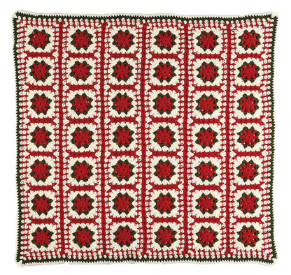 Stocking Block Afghan Blanket Square For Stocking in Caron United - Downloadable PDF