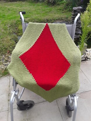 2 tone diamond lap blanket