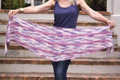 Tunisian Crescent Moon Shawl