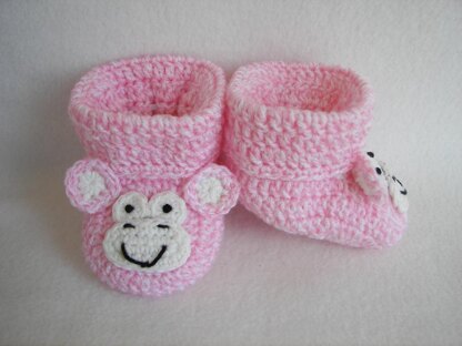 Monkey Baby Booties