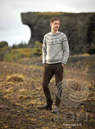 Vængjatök Sweater in LOPI Léttlopi