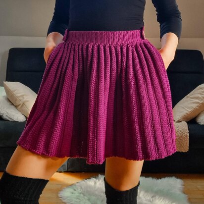 Treble Twirl Crochet Skirt