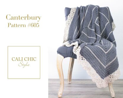 Canterbury Crochet Throw Blanket #605