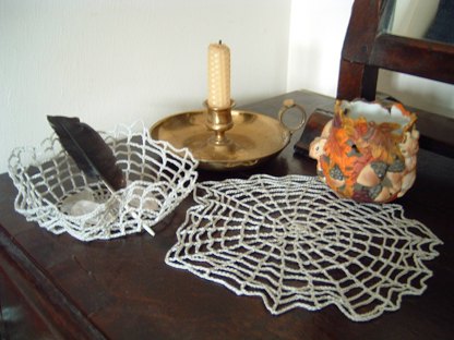 Spiders web doily