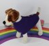 Back Button Up Garter Stitch Dog Coat