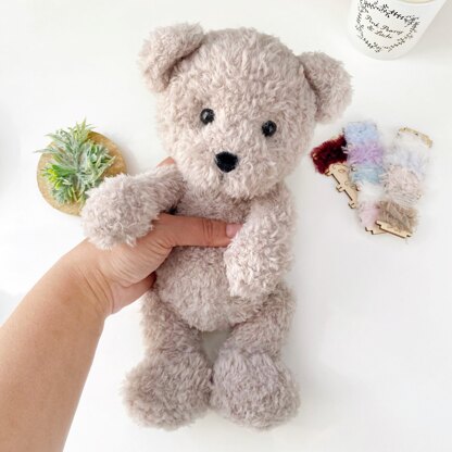 Fluffy teddy bear knitting pattern online