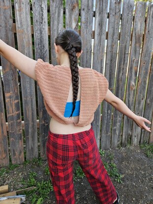 Open Back Double Crochet Top