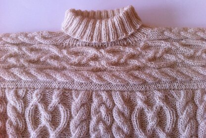 Anamchara - opulent Girl's Cable Jumper / Sweater