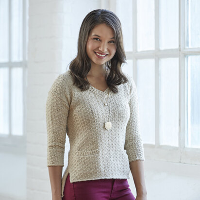 864 Milkweed - Jumper Knitting Pattern for Women in Valley Yarns Amherst