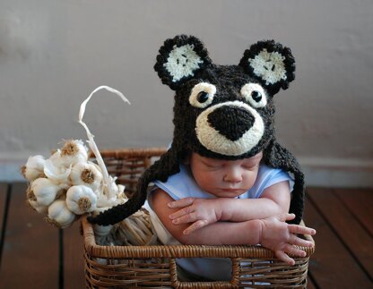 New Born Baby Bear Hat