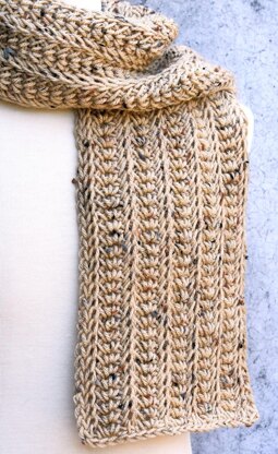 Tunisian Nautilus Mens Scarf