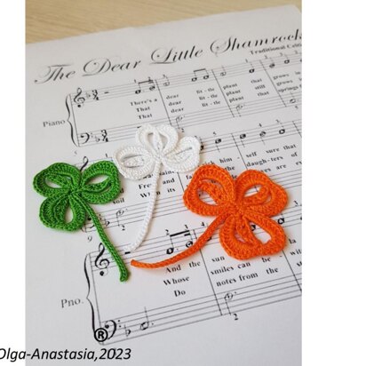 Crocheted shamrock 4