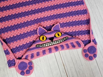 Cheshire Cat Hooded Blanket