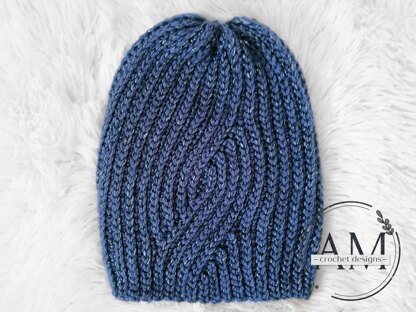 ECHO knit-look beanie