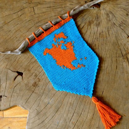 North America Mini Wall Hanging