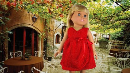 All Occasion Wrap Dress and Shrug, Knitting Patterns fit American Girl and other 18-Inch Dolls