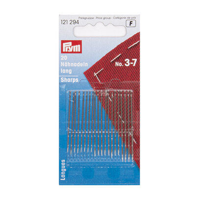 Prym Sewing Needles Sharps  No. 3-7 Assorted