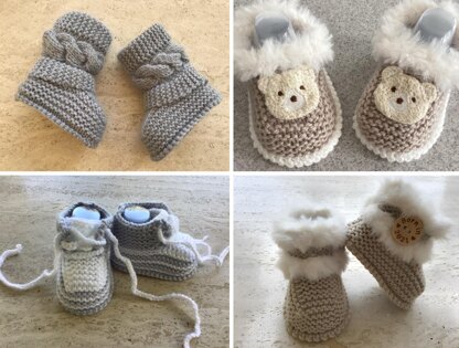 Baby Boy Booties Bundle 1