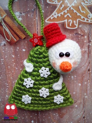 281 Snowman on a Christmas Tree