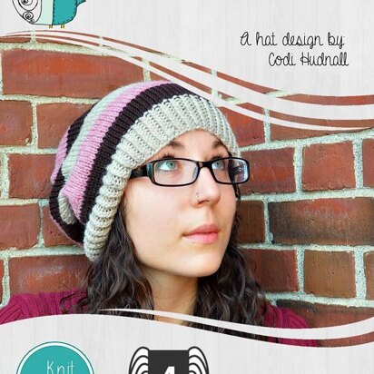 Simple Striped Slouchy Beanie Cap Hat