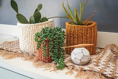 Herringbone Crochet Basket