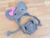 Josefina and Jeffery The Elephants Baby Hat and Diaper Cover