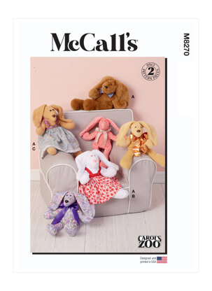 McCall's Bunny and Dresses M8270 - Sewing Pattern