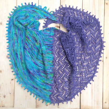 Two Sides of the River Shawl