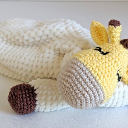 Sleepy Giraffe Comforter, Giraffe Lovey